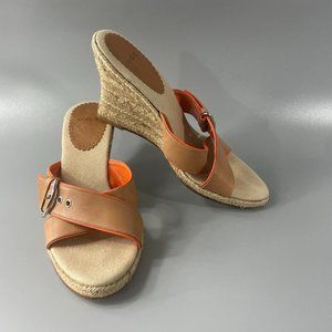 V.O.Z Elly Criss Cross Straps Espadrille Wedges, Size 8.5 M